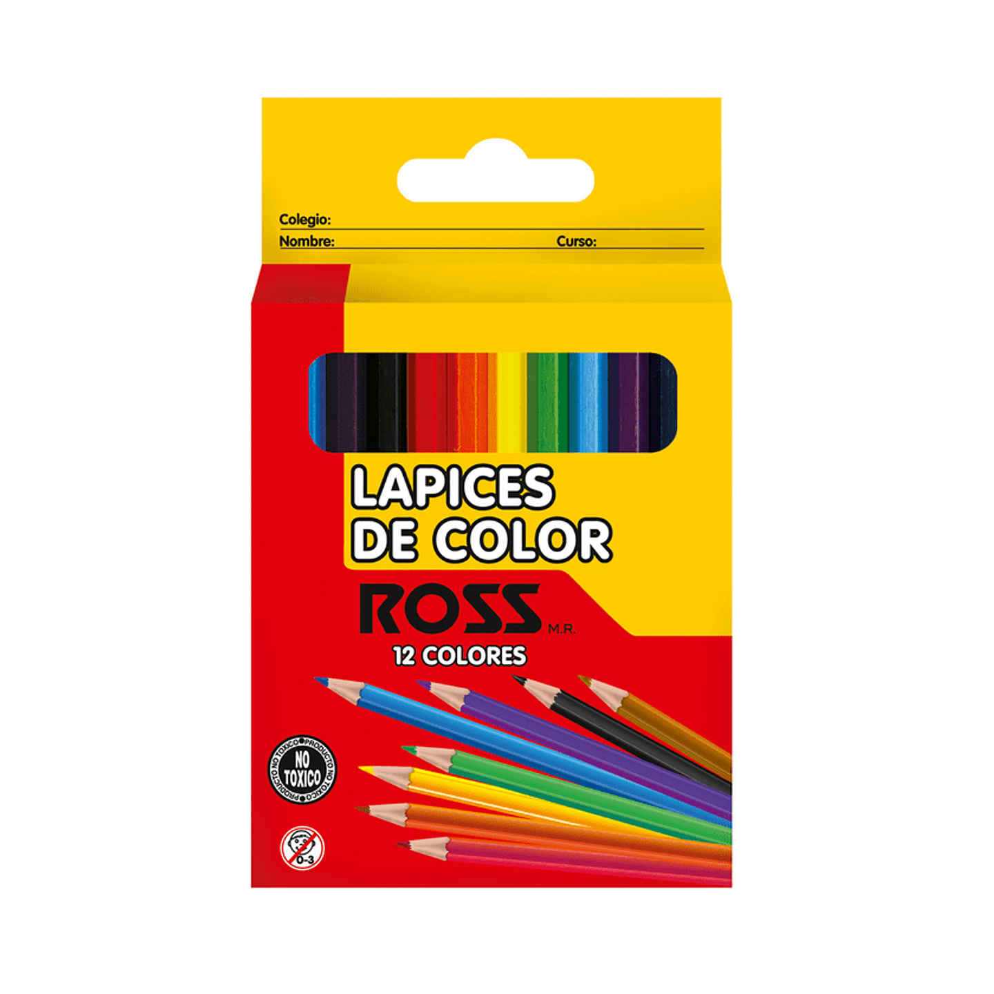 Lapices De Colores Ross 12 Corto 1