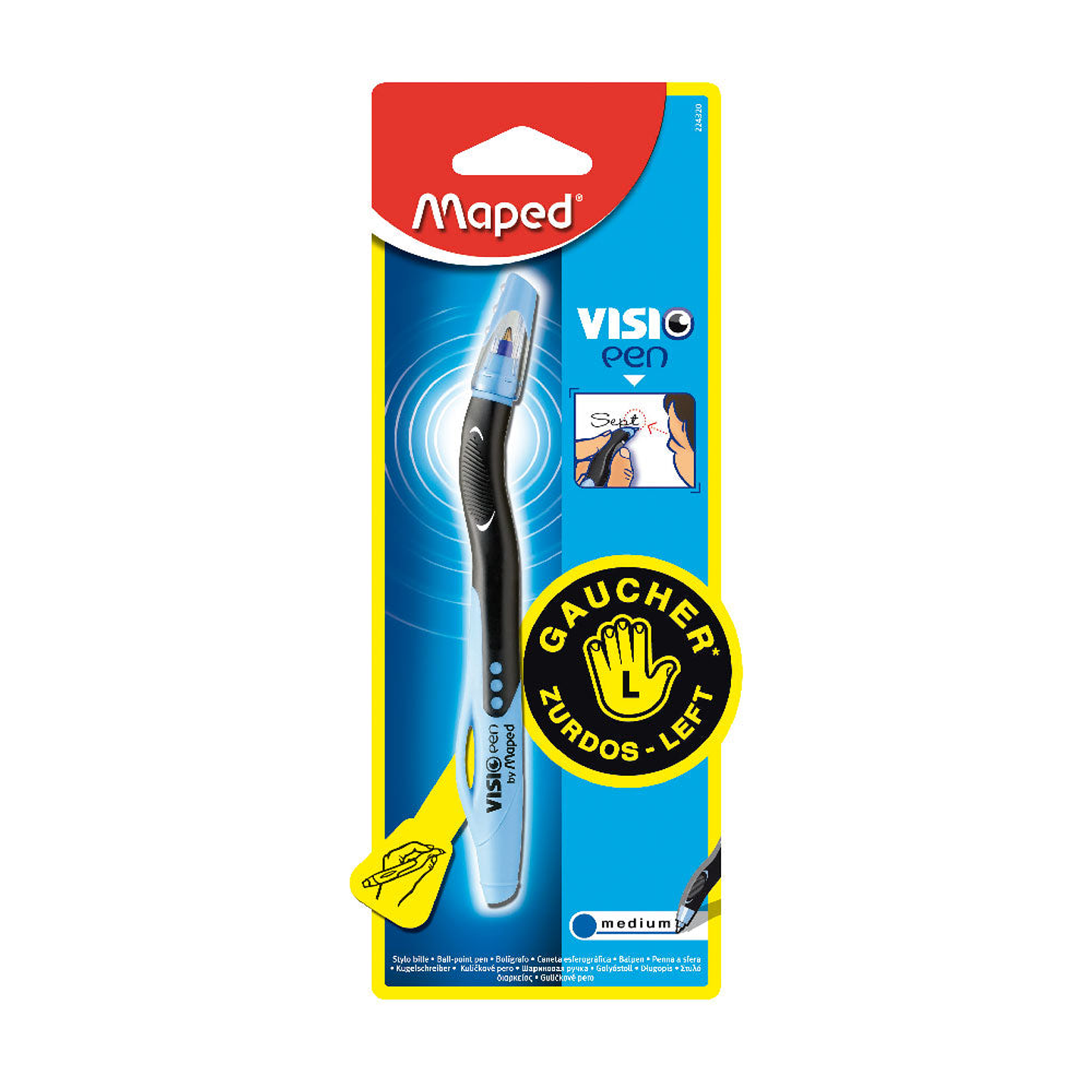 Boligrafo Lapiz Zurdos Maped Visio Pen X1 Azu 1