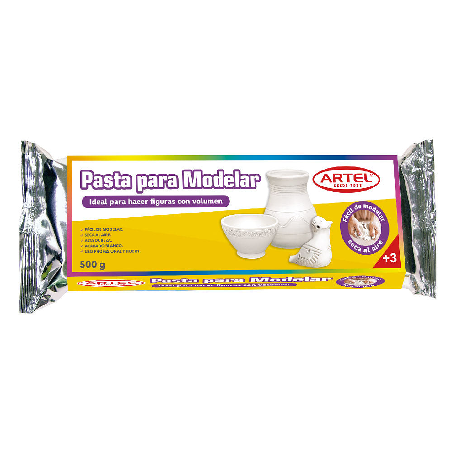 Pasta Modelar Secado Al Aire 1/2 Kg 1