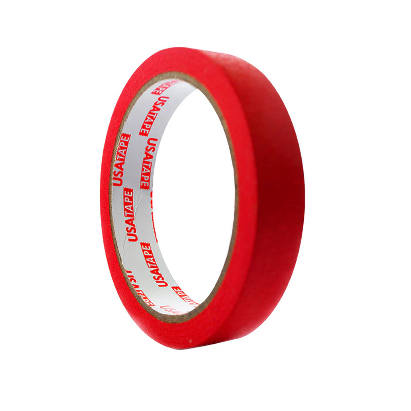 Cinta Masking Tape Pegote 18mm x 20mts Color Rojo Usatape 1