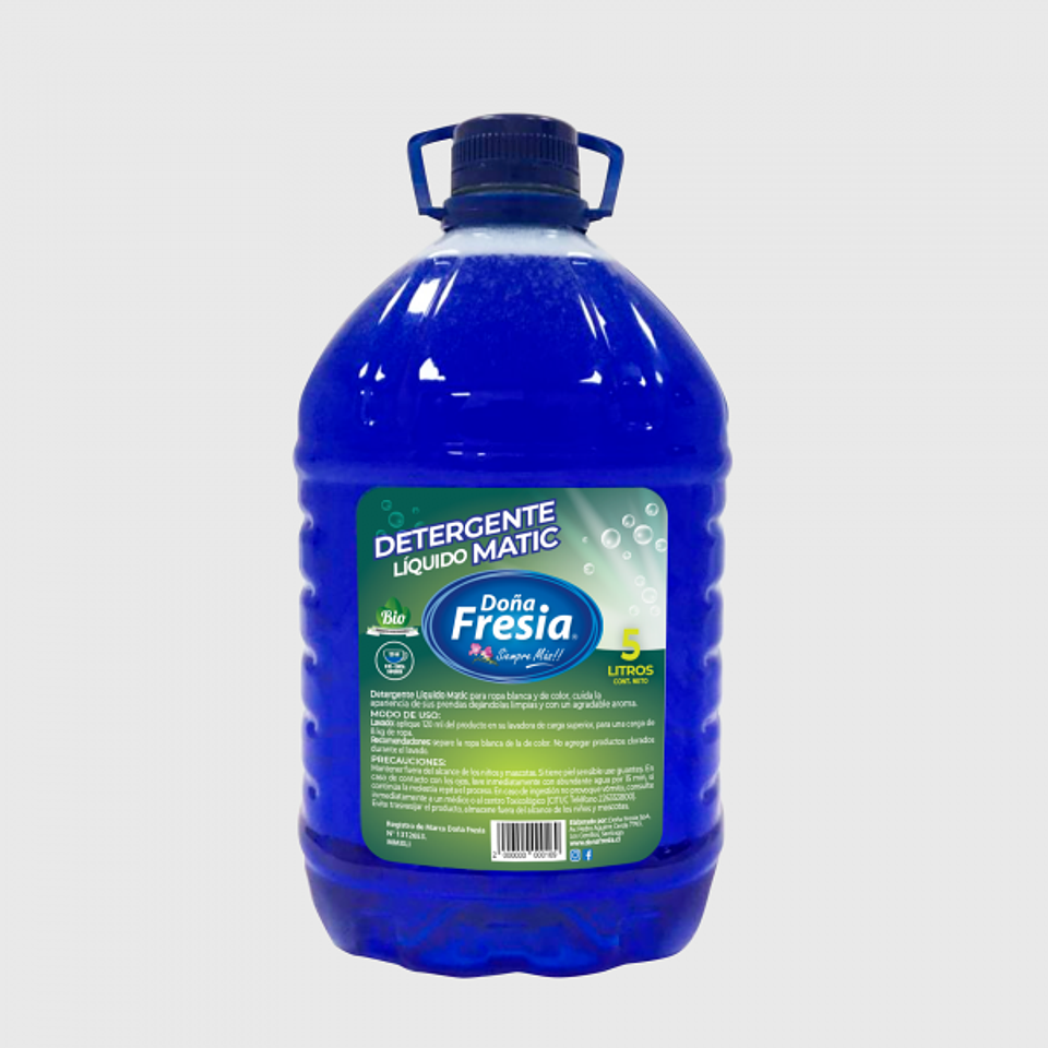 Deter.Matic Dona Fresia Conveniente Azul 5L 1