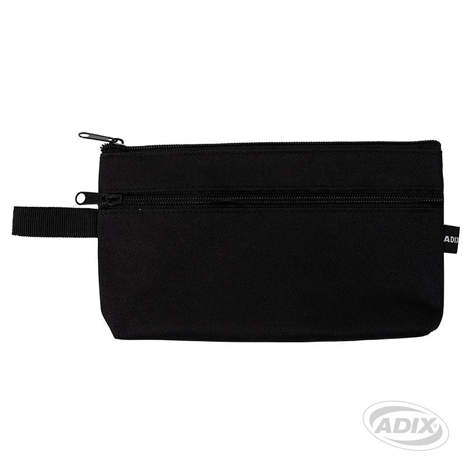 Estuche Escolar Doble Cierre Color Negro Adix 1