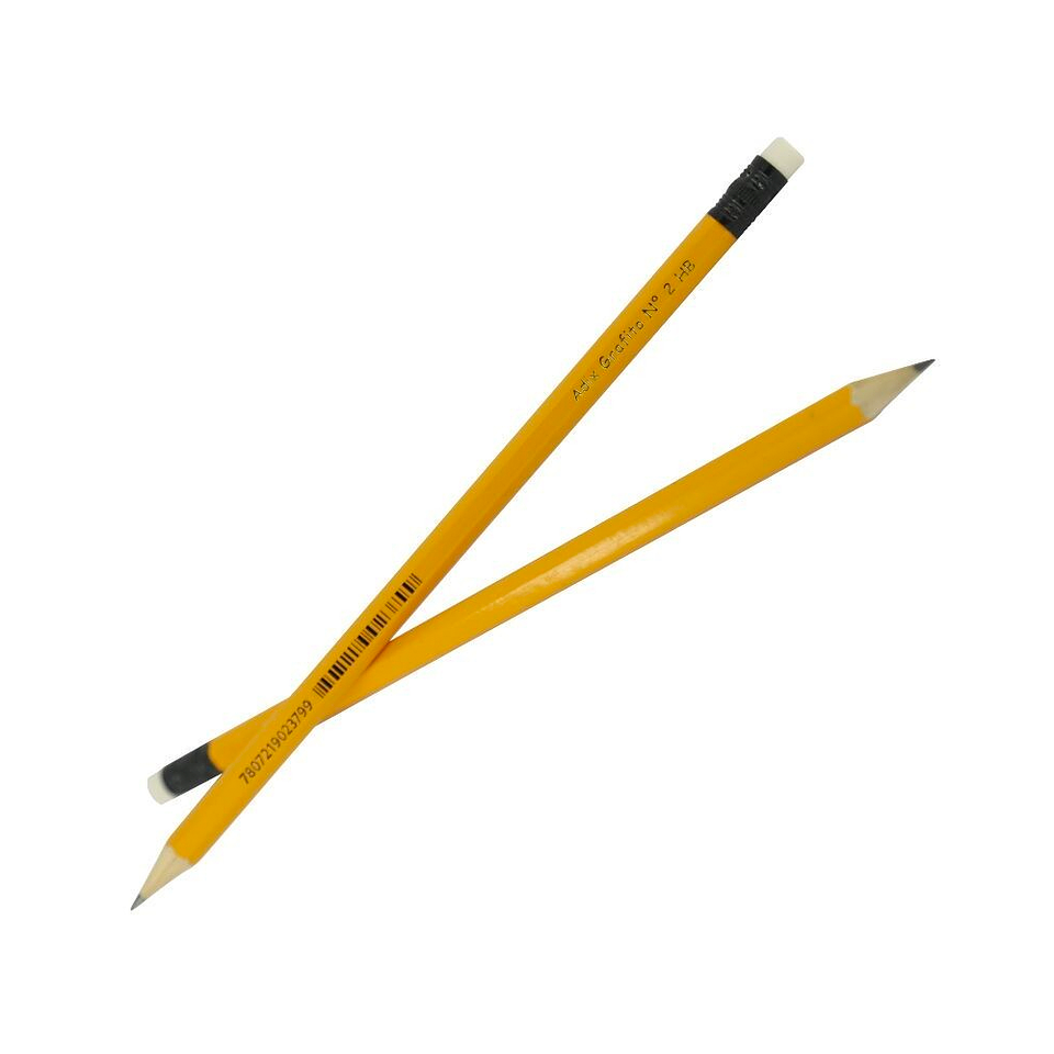 Lápiz Grafito HB N2 Con Goma 12uni (004) Adix 1