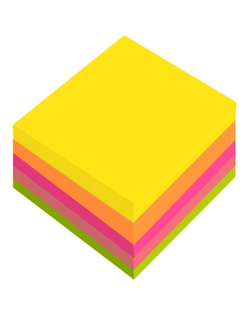 Notas Adh. 76X76 5 Col Neon 400 Hjs Isofit-Dsg 1