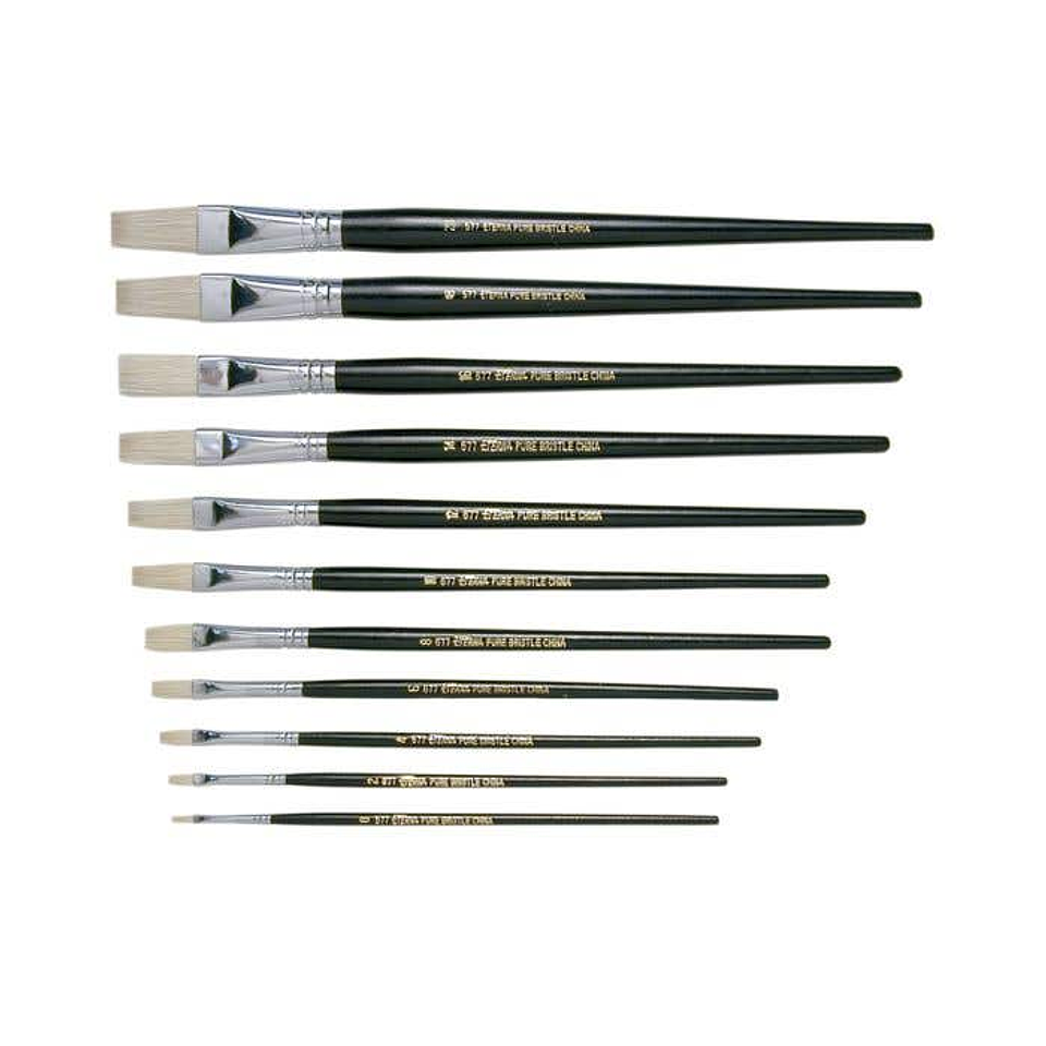 Pincel Pelo Cerda Plano 577 Número 0 Artel 1