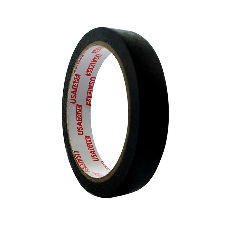 Cinta Masking Tape Pegote 18mm x 20mts Color Negro Usatape 1
