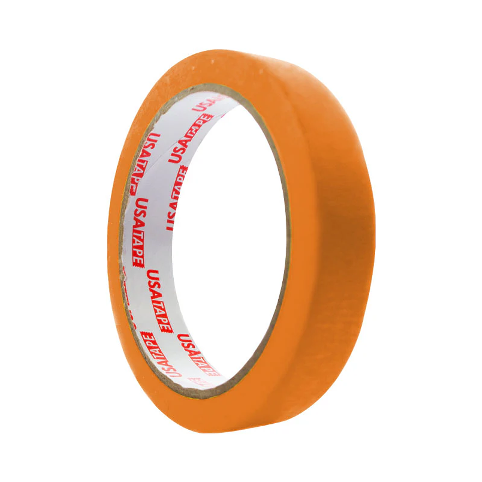 Cinta Masking Tape Pegote 18mm x 20mts Color Naranjo Usatape 1