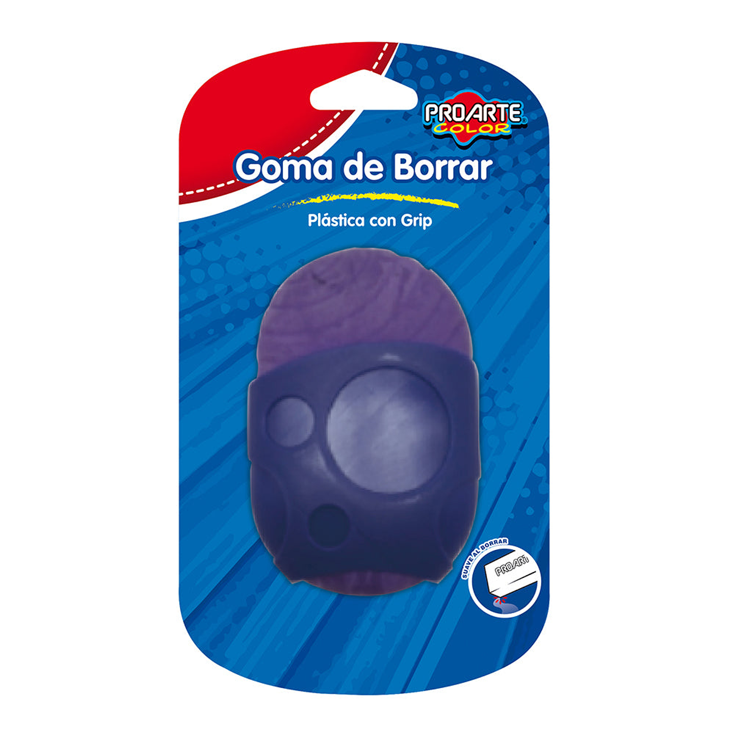 Blis.Goma Proarte Plastica Con Grip 1