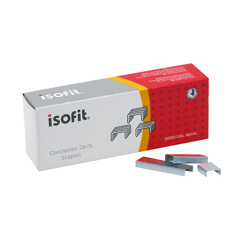 Corchetes 26/6 Caja 5000 uni Isofit