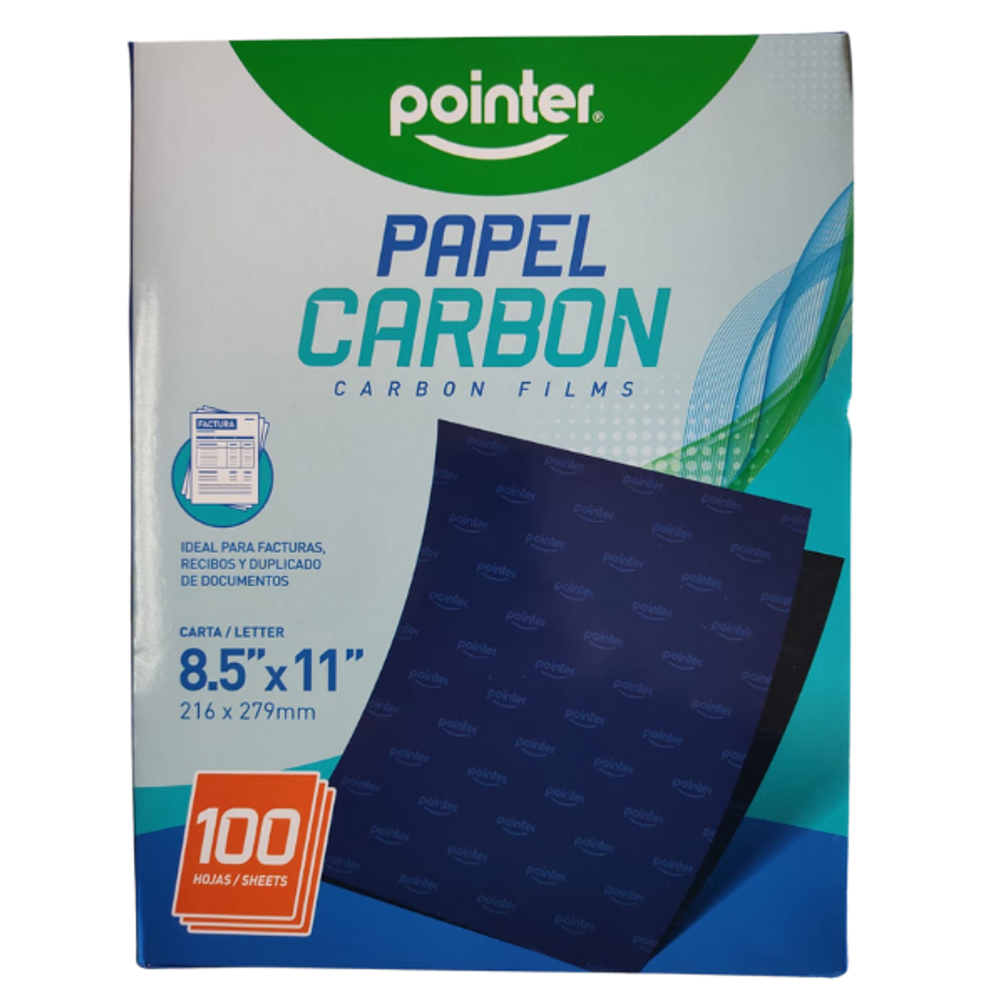 Papel Calco Tamano Carta Azul 100hjs Pointer 1