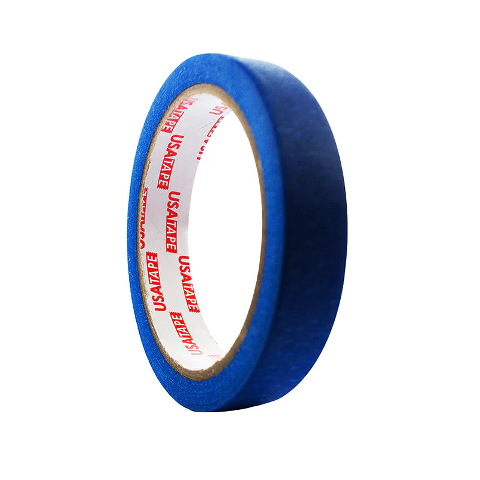 Cinta Masking Tape Pegote 18mm x 20mts Color Azul Usatape 1
