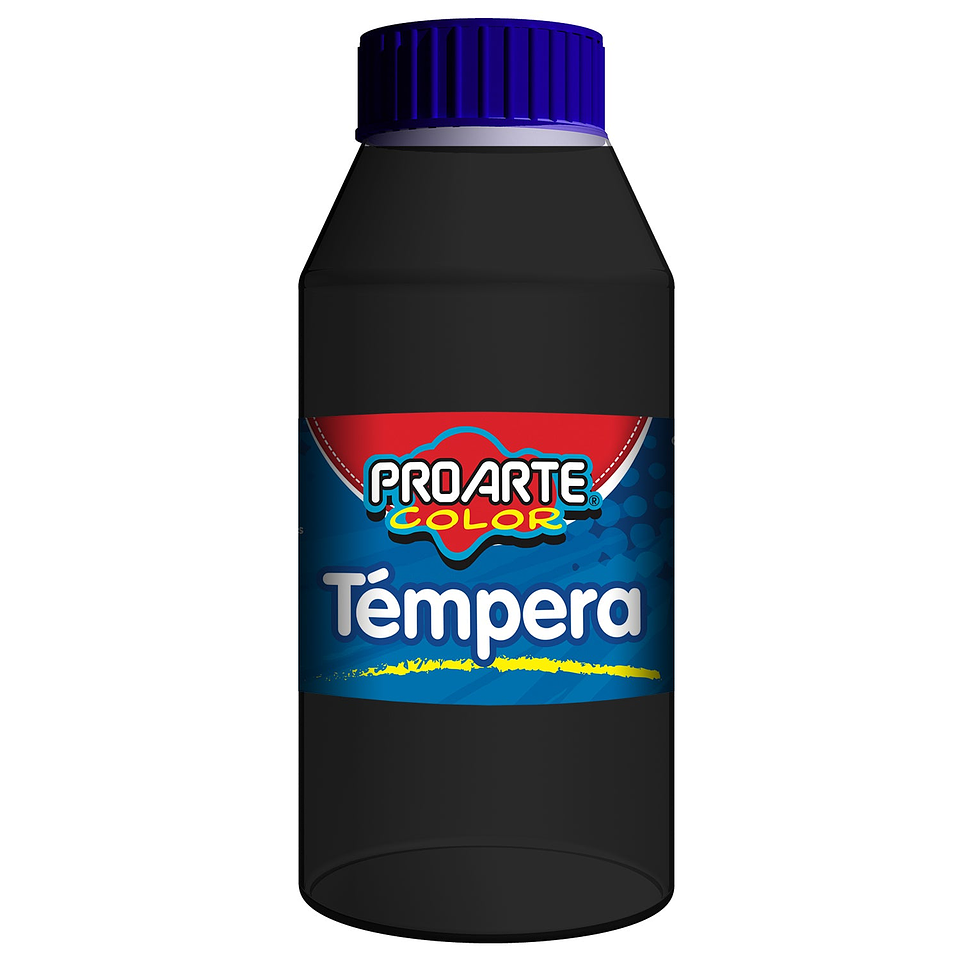 Tempera Frasco 500ml Negro Proarte 1