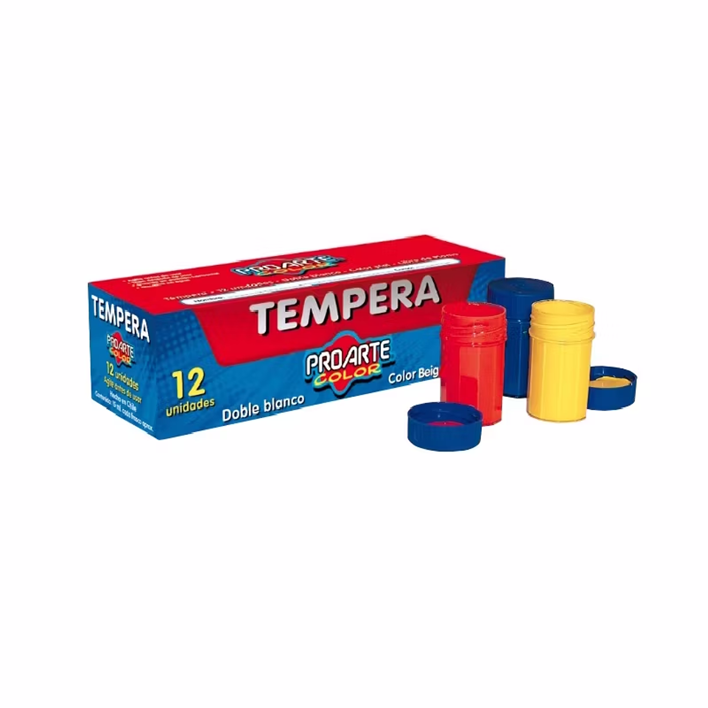 Tempera 12 Colores 15ml Proarte 1