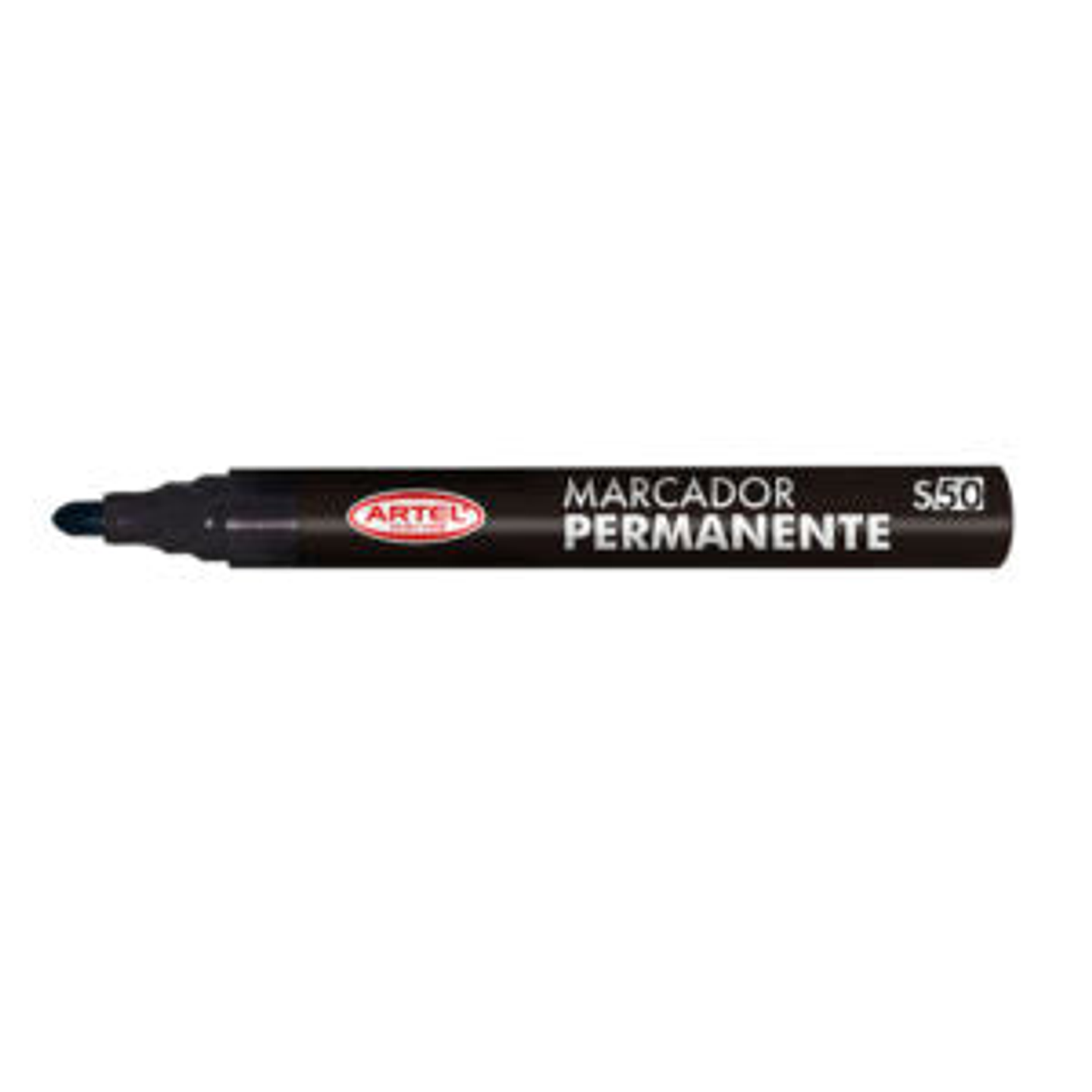Marcador Permanente Punta Redonda Color Negro 50 Artel 1