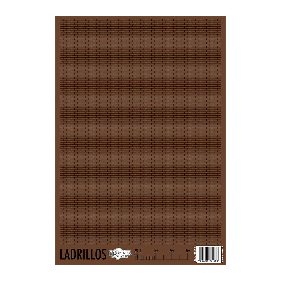 Forro Maqueta Ladrillo Cafe Proarte 1