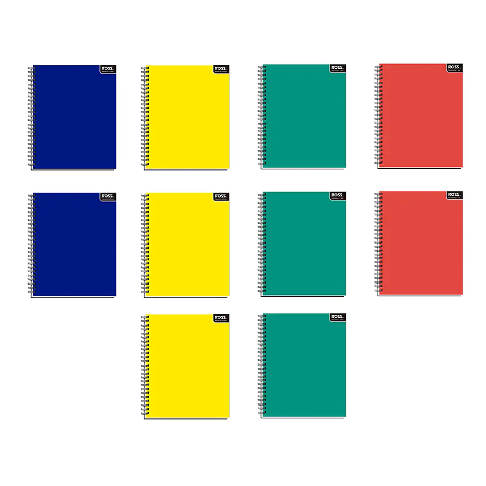 Set 10 Cuadernos Universitarios Liso Matematicas 7mm 100hjs Ross 1