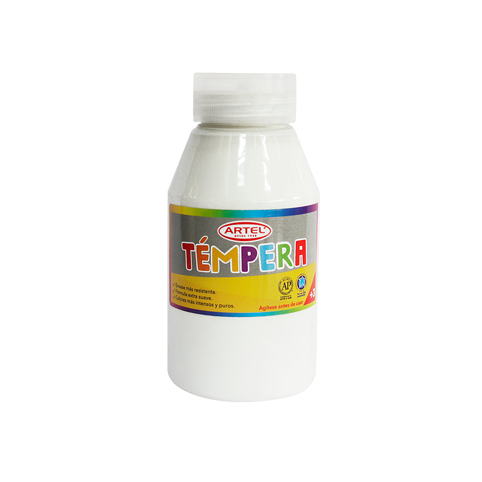 Tempera Frasco 250 ml Blanco 11 Artel 1