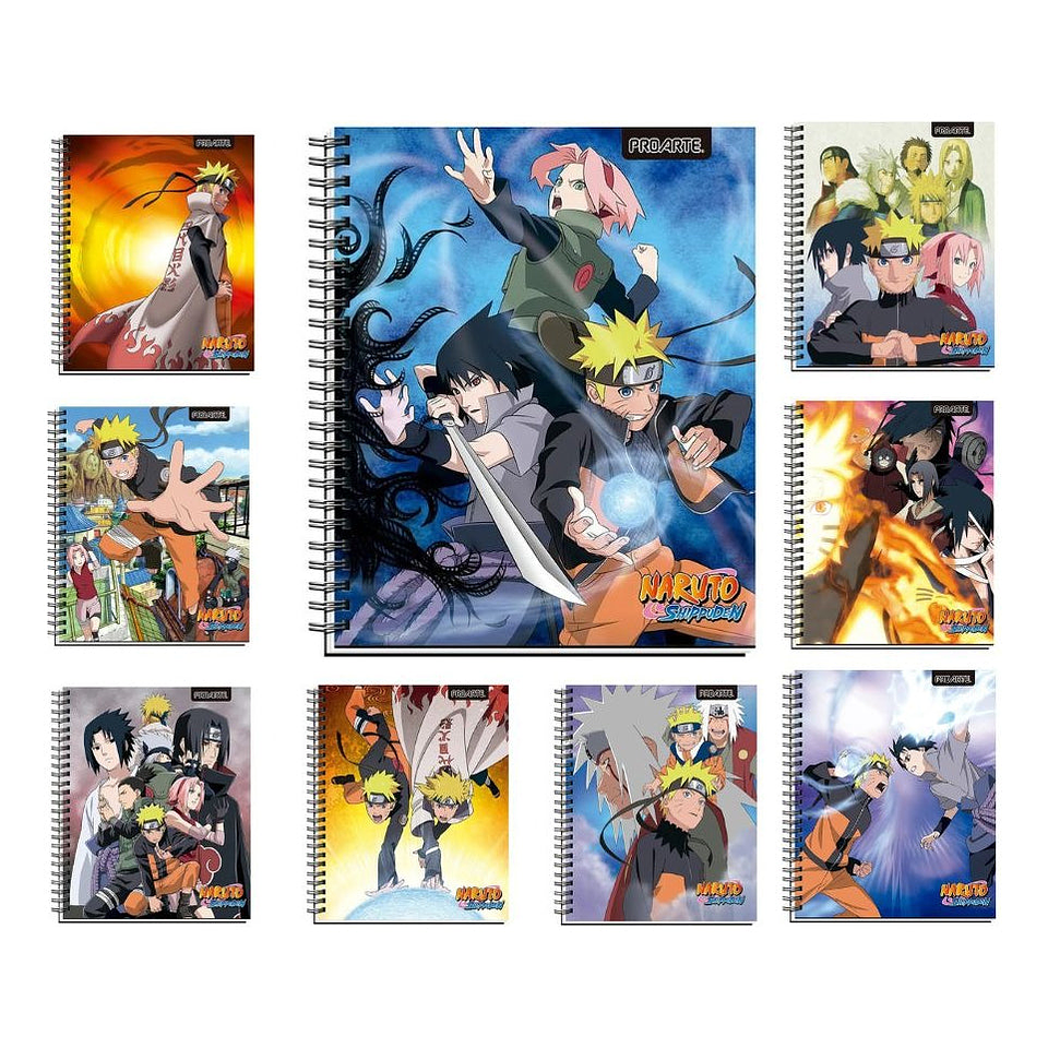 Cuaderno Universitario Naruto 7mm 100hjs Proarte 1
