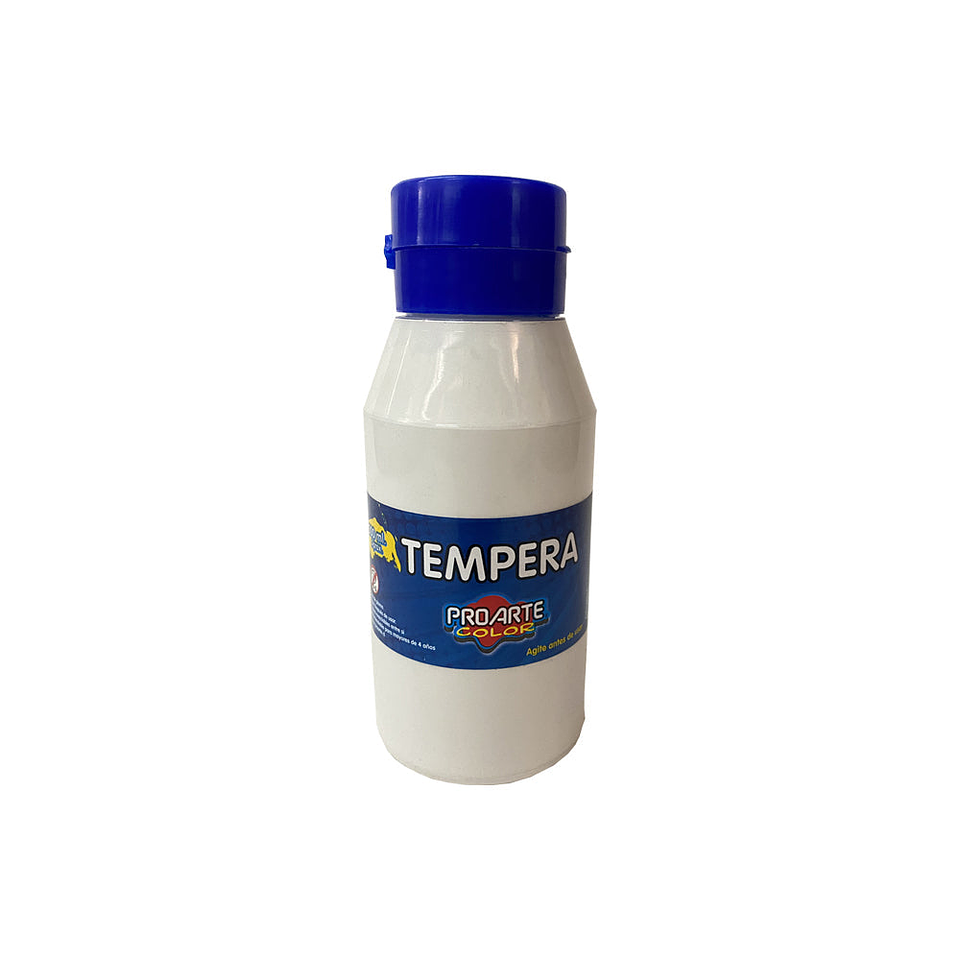 Tempera Frasco 500ml Color Blanco Proarte 1