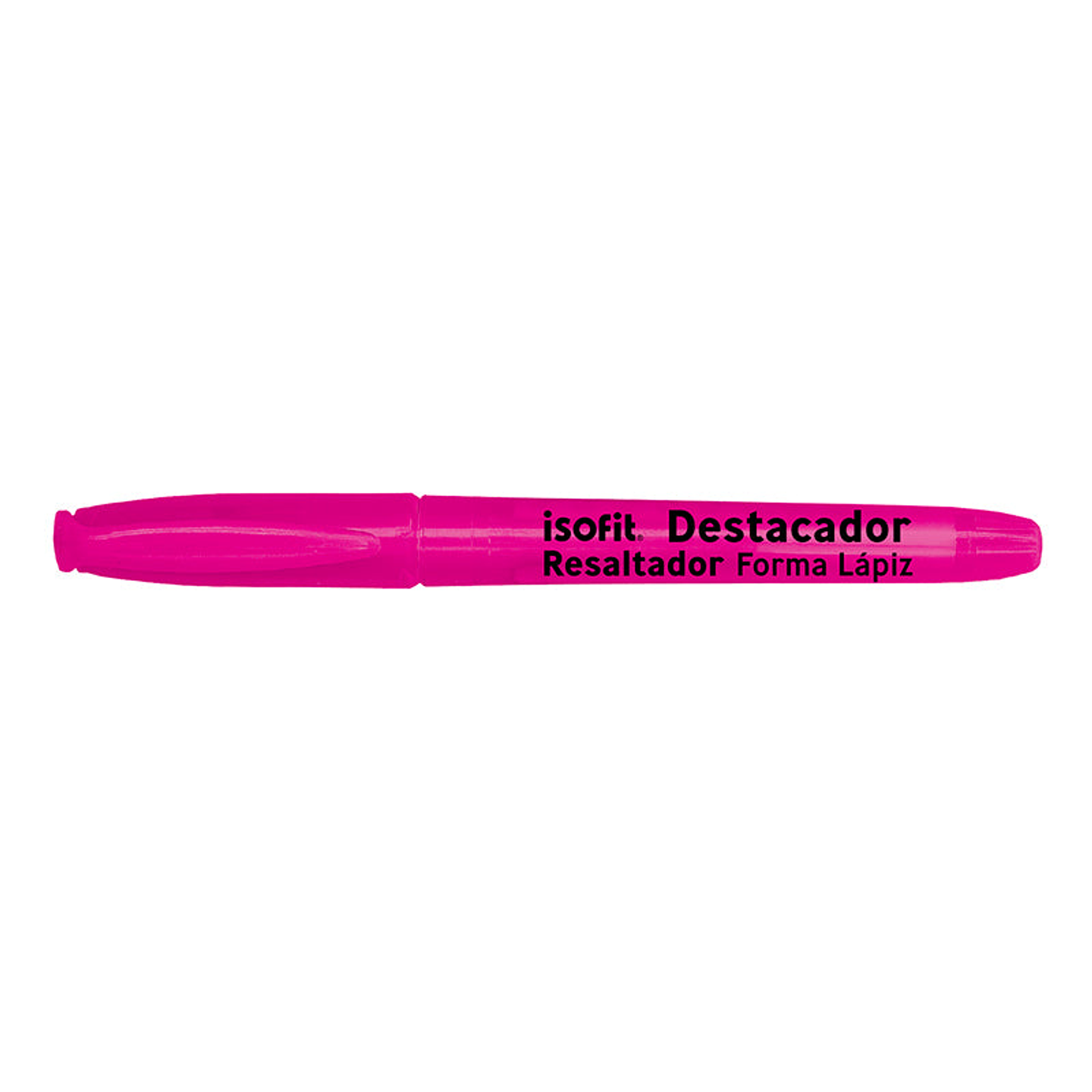 Destacador Forma Lapiz Isofit Rosado 1