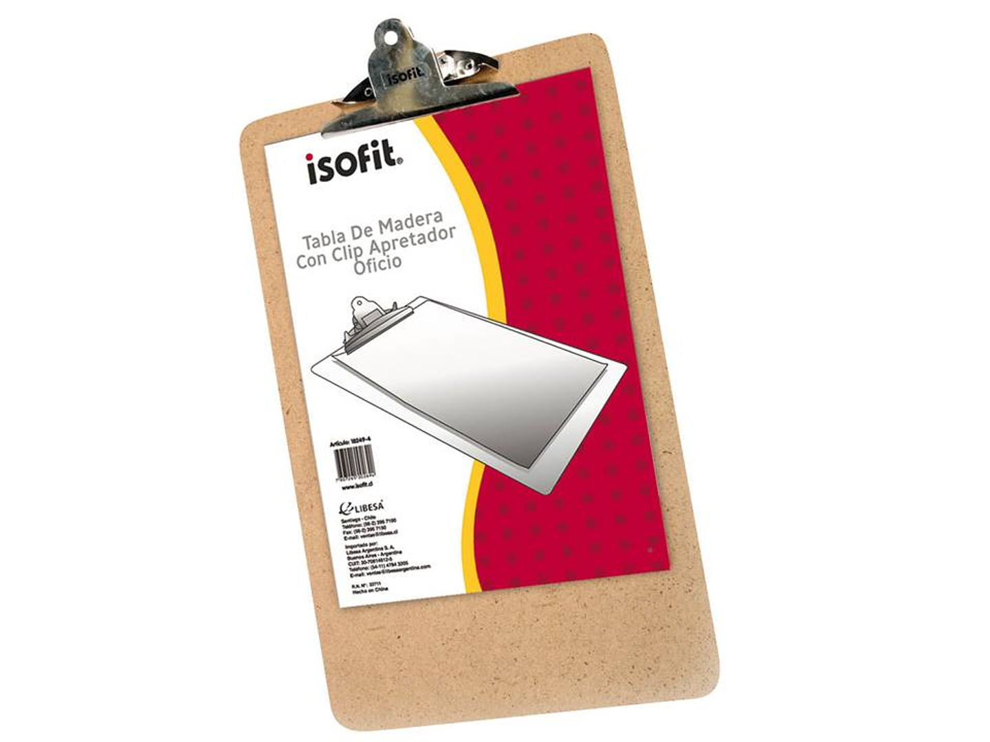 Tabla Madera Oficio Con Apretador Isofit 1