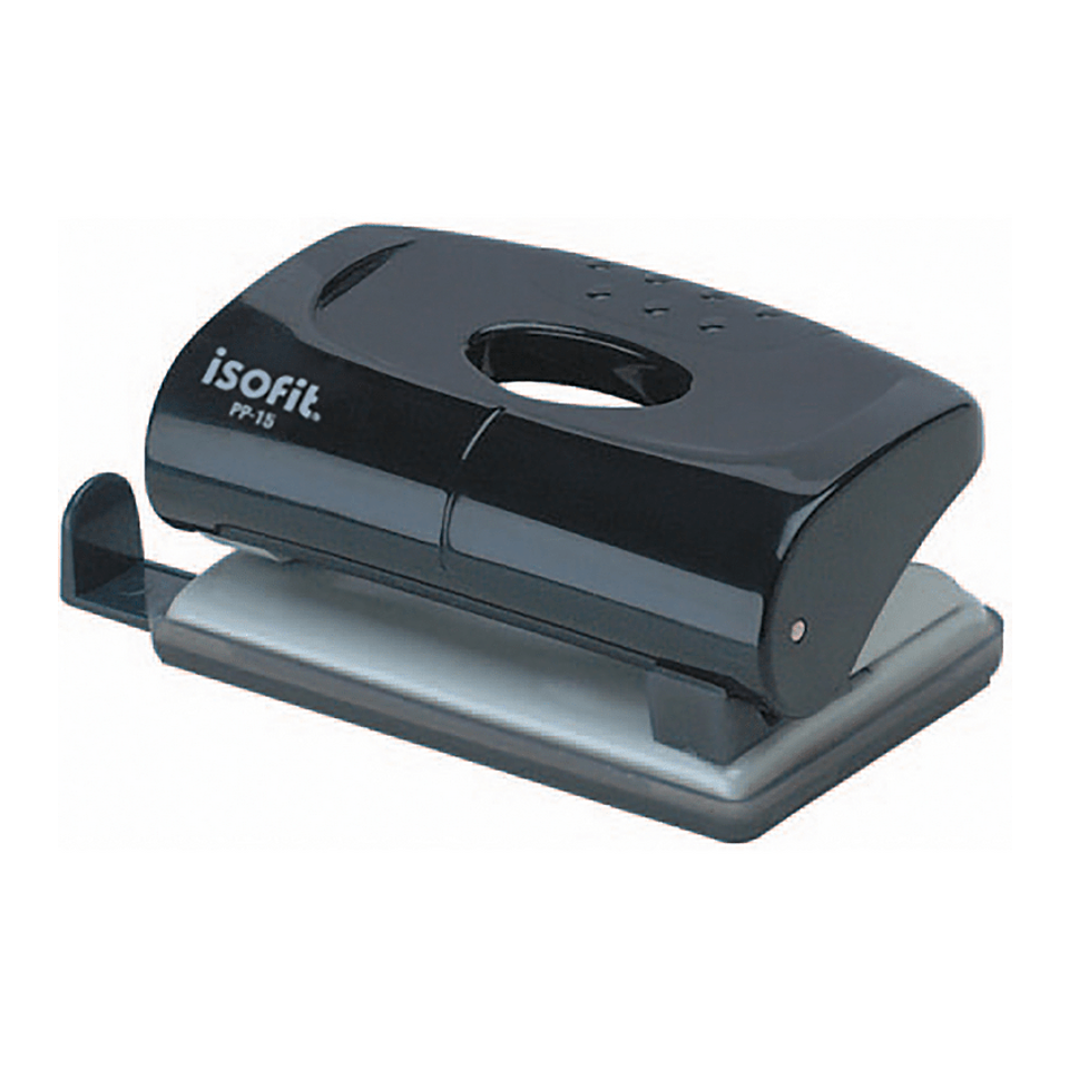 Perforador Pp-15 Negro,P/10Hjsc/Guia Isofit 1
