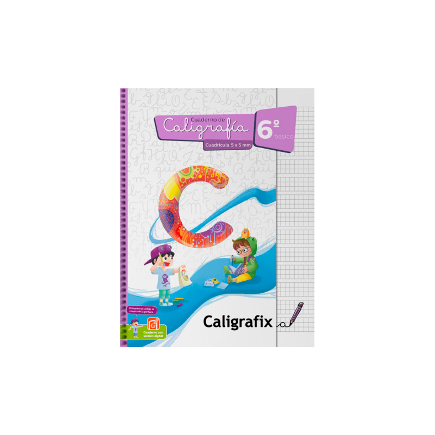 Caligrafia Cuadriculado 6 Basico Caligrafix 1