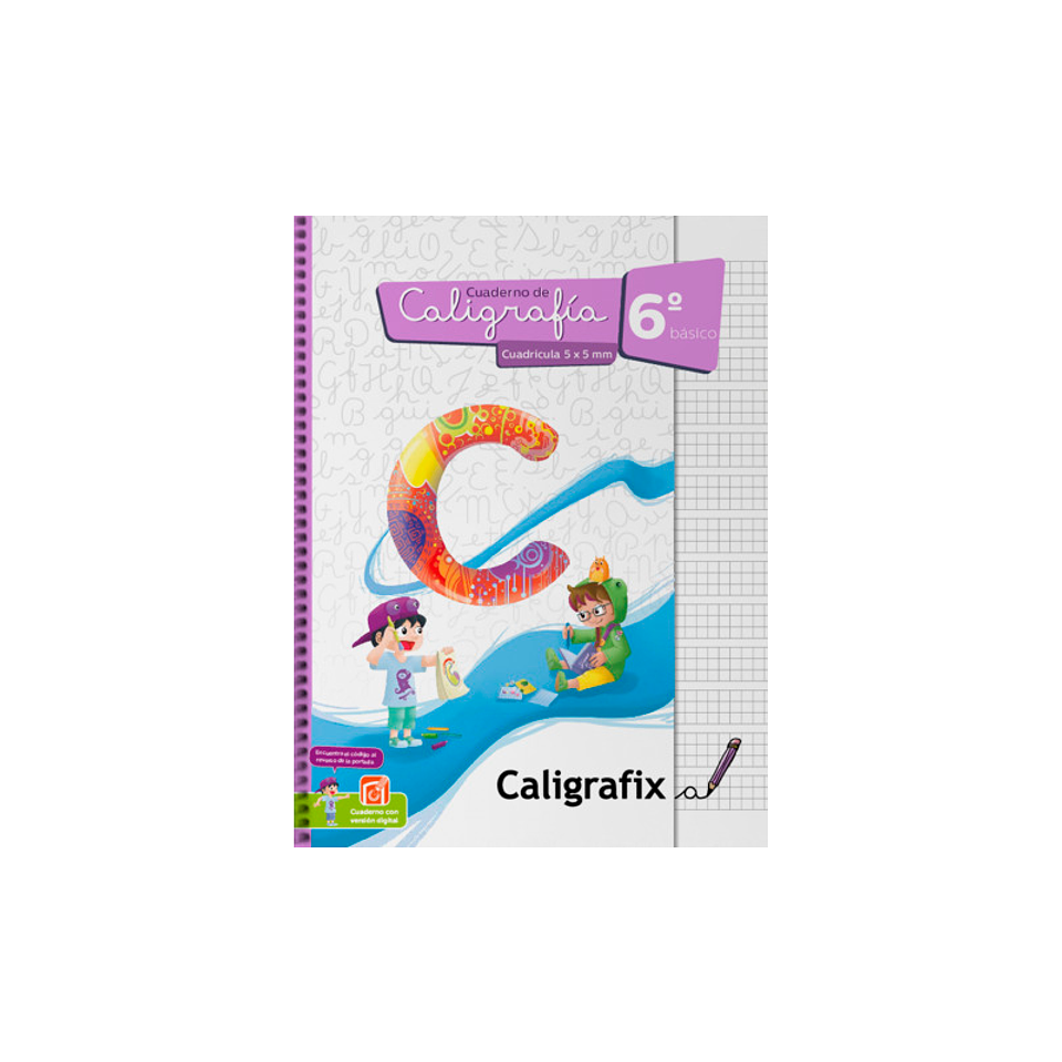 Caligrafia Cuadriculado 6 Basico Caligrafix 1