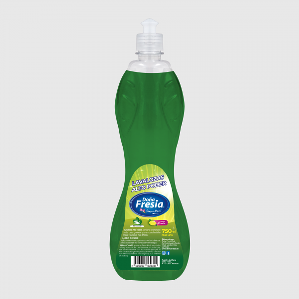 Lavaloza Alto Poder Limon 750Ml Dona Fresia 1