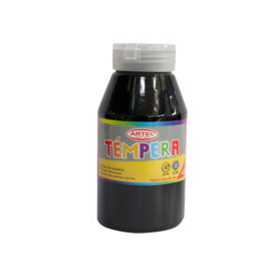 Tempera Frasco 250ml Negro 75 Artel 1