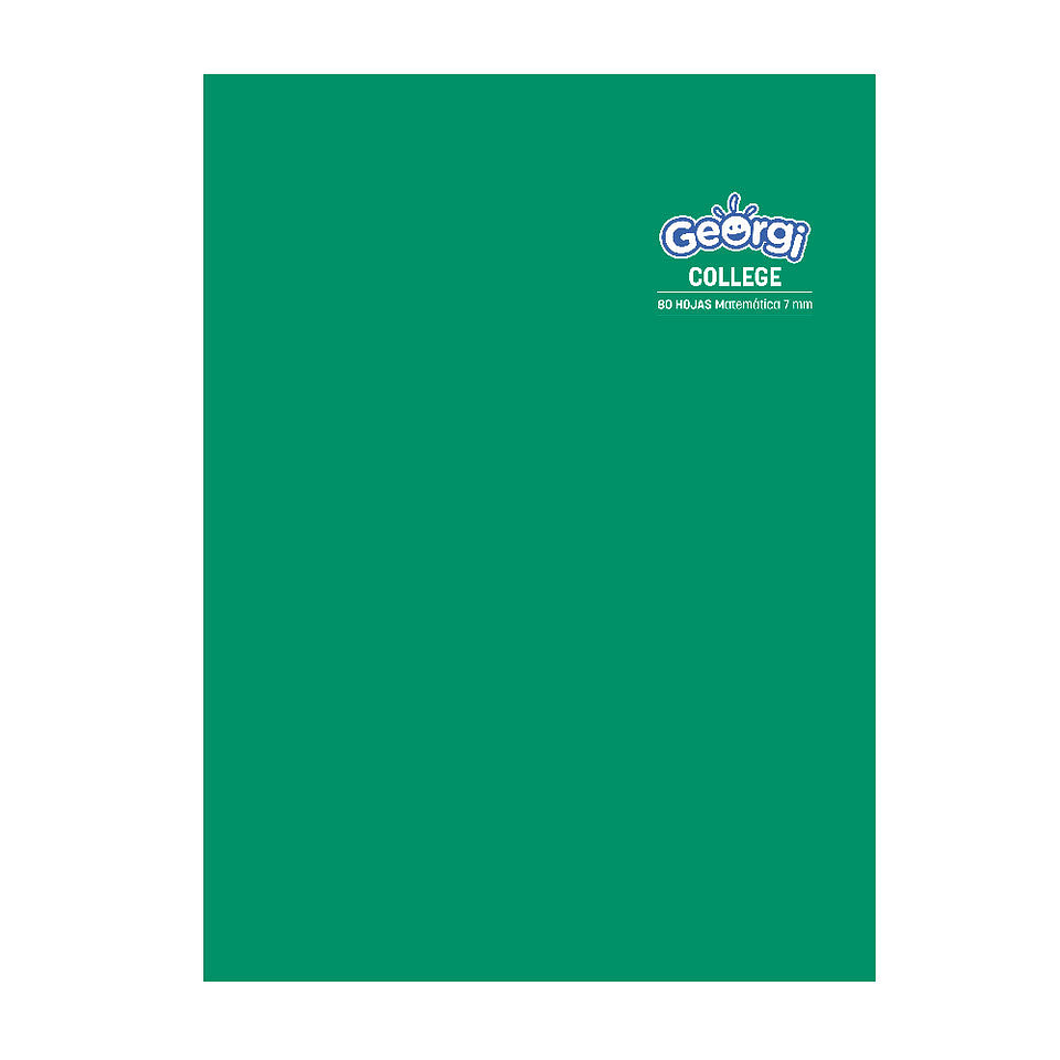 Cuaderno College 80Hjs 7Mm Georgi 1