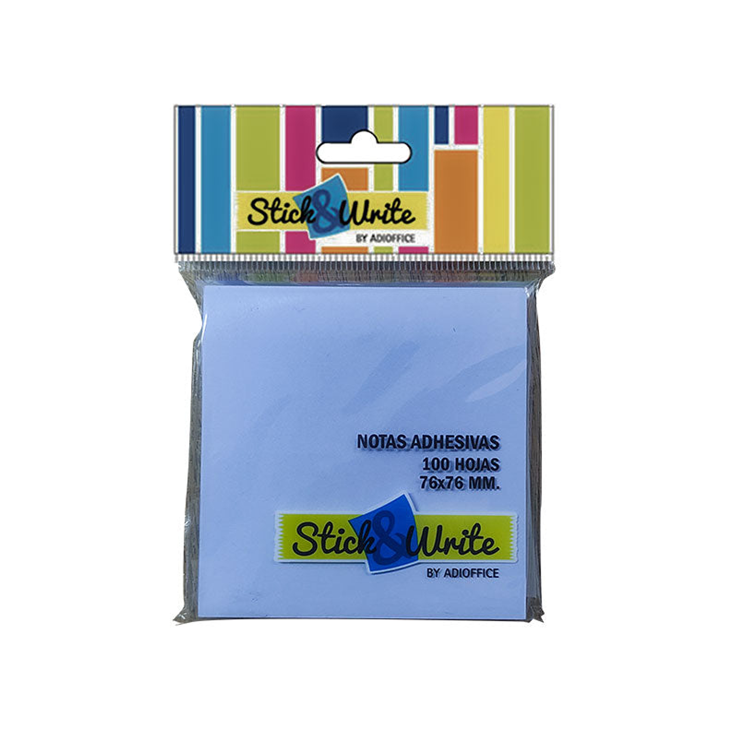 Notas Adhesivas 76X76Mm (100Hj) Azul Pastel Stickwrite 1