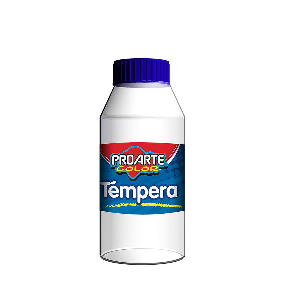 Tempera Frasco 250ml Color Blanco Proarte 1
