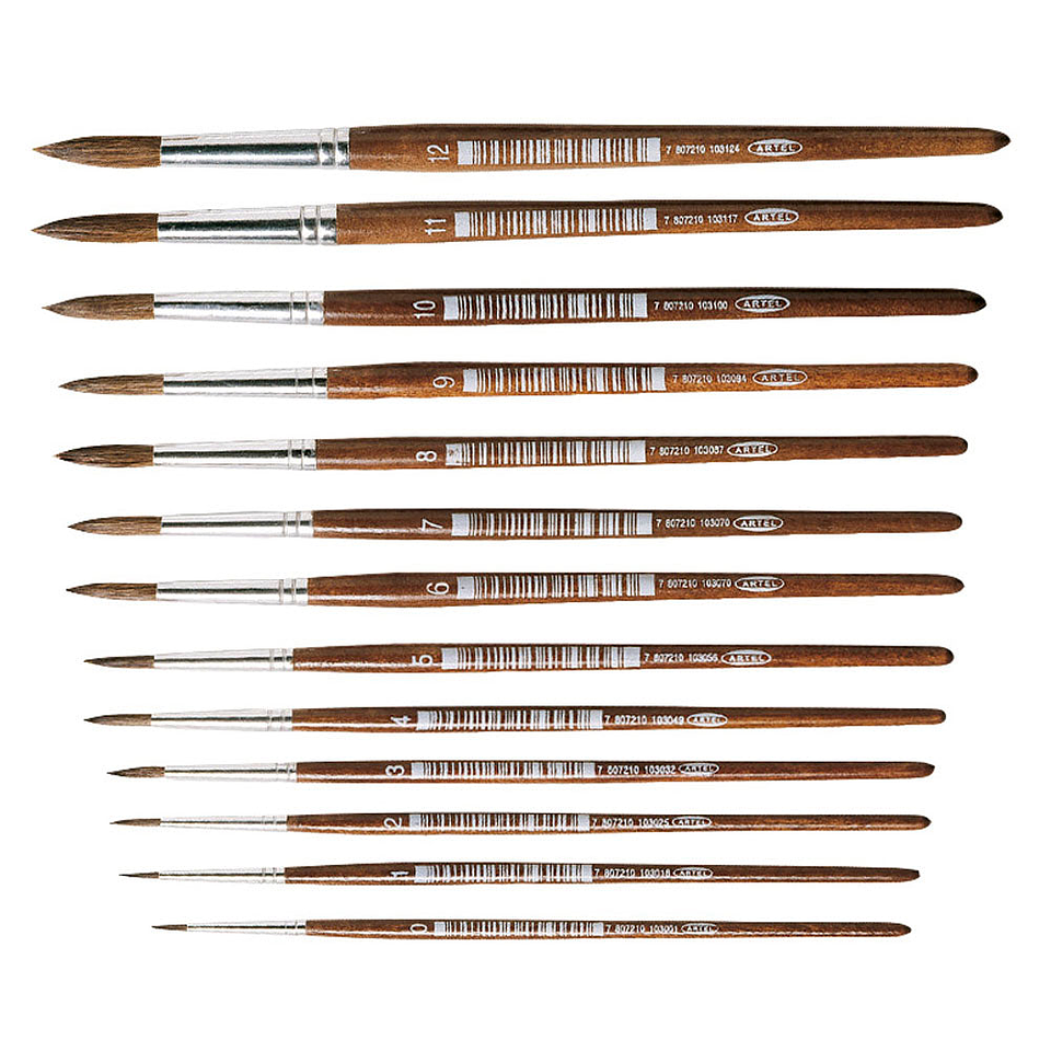 Pincel Escolar Redondo Pelo Pony 103 Número 11 Artel 1