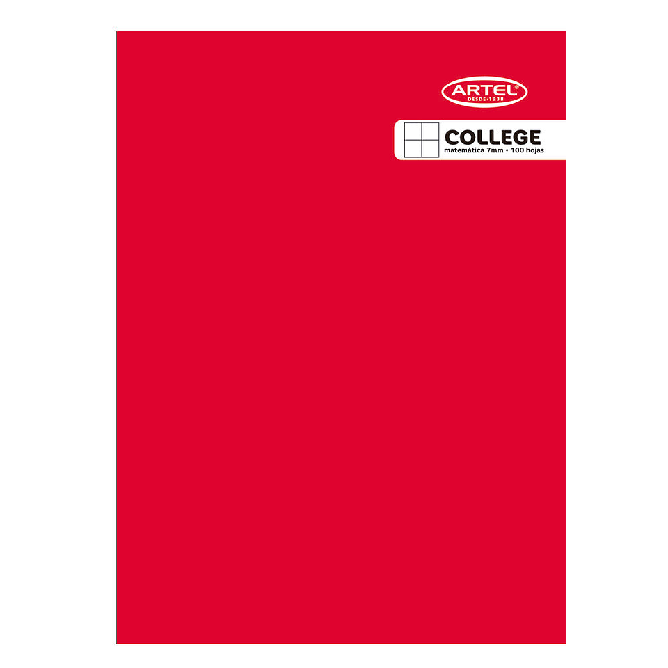 Cuaderno College 80Hjs 7Mm Artel 1