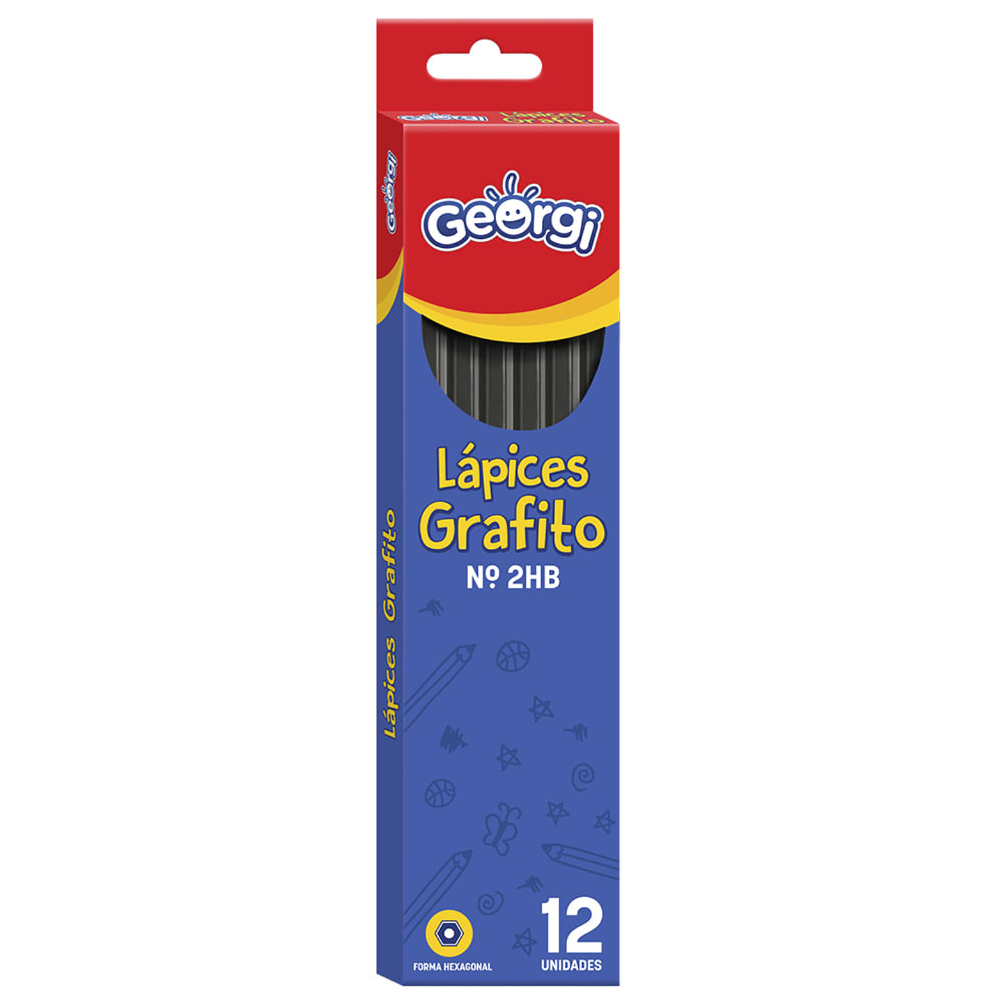 Lapiz Grafito N2 Hb Hexagonal 12Uni Georgi 1