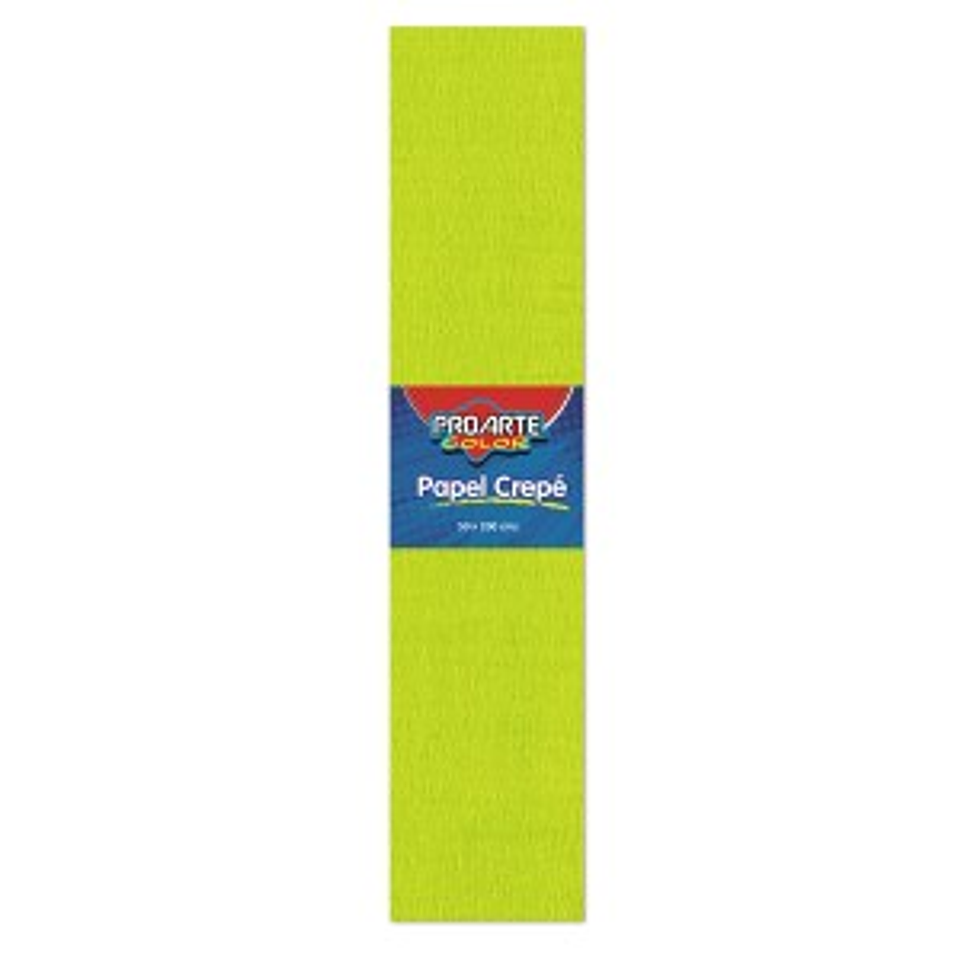 Papel Crepe Proarte 50 X 200 Cms Verde Limon 1