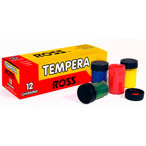 Tempera 12 Unidades 15ml Ross