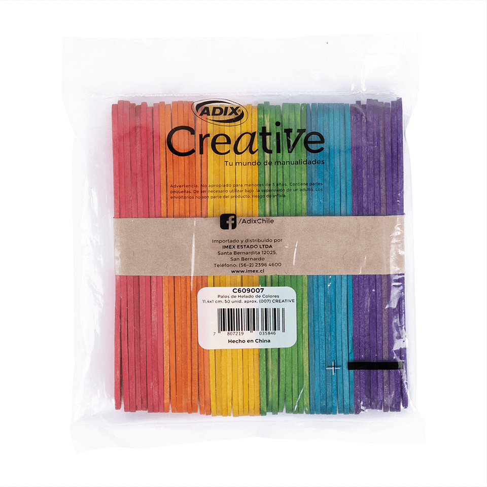 Palos de Helado Color 50uni (007) Creative 1