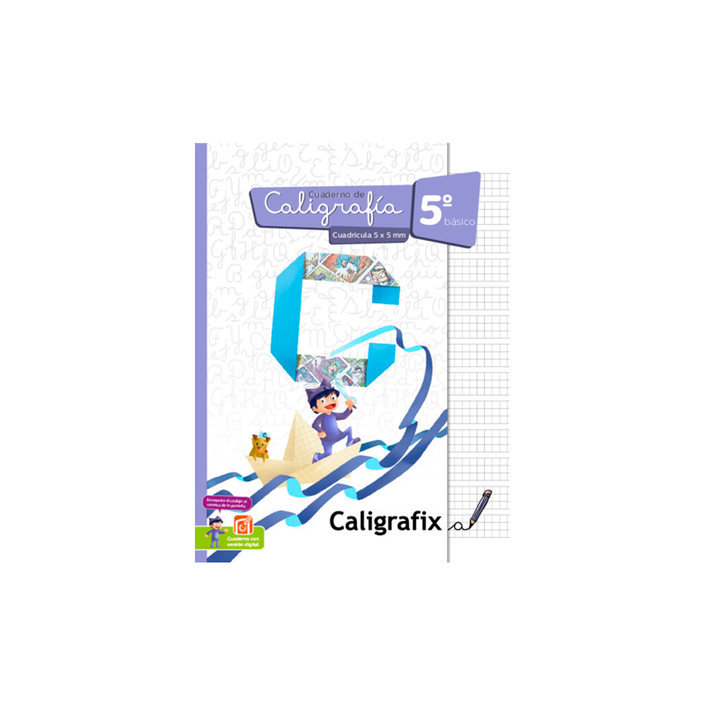 Caligrafia Cuadriculado 5 Basico Caligrafix 1