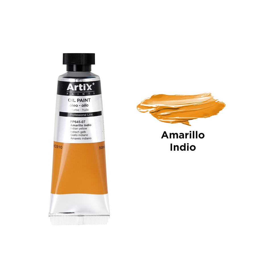 Pintura Óleo 50ml Color Amarillo Indio Artix 1