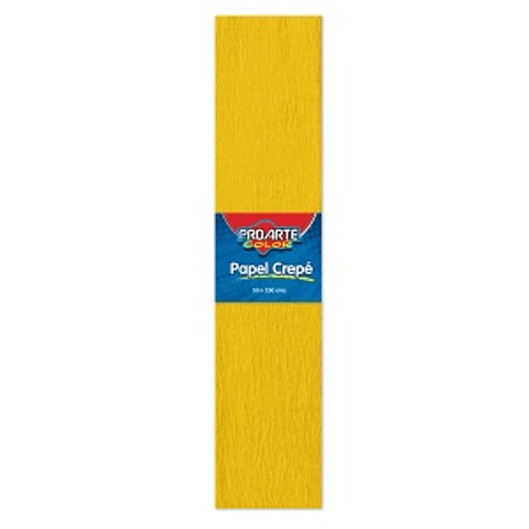 Papel Crepe Proarte 50 X 200 Cms Amarillo Oro