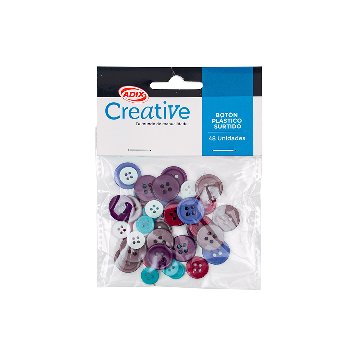 Boton Plastico Surtido 48 uni Creative 1