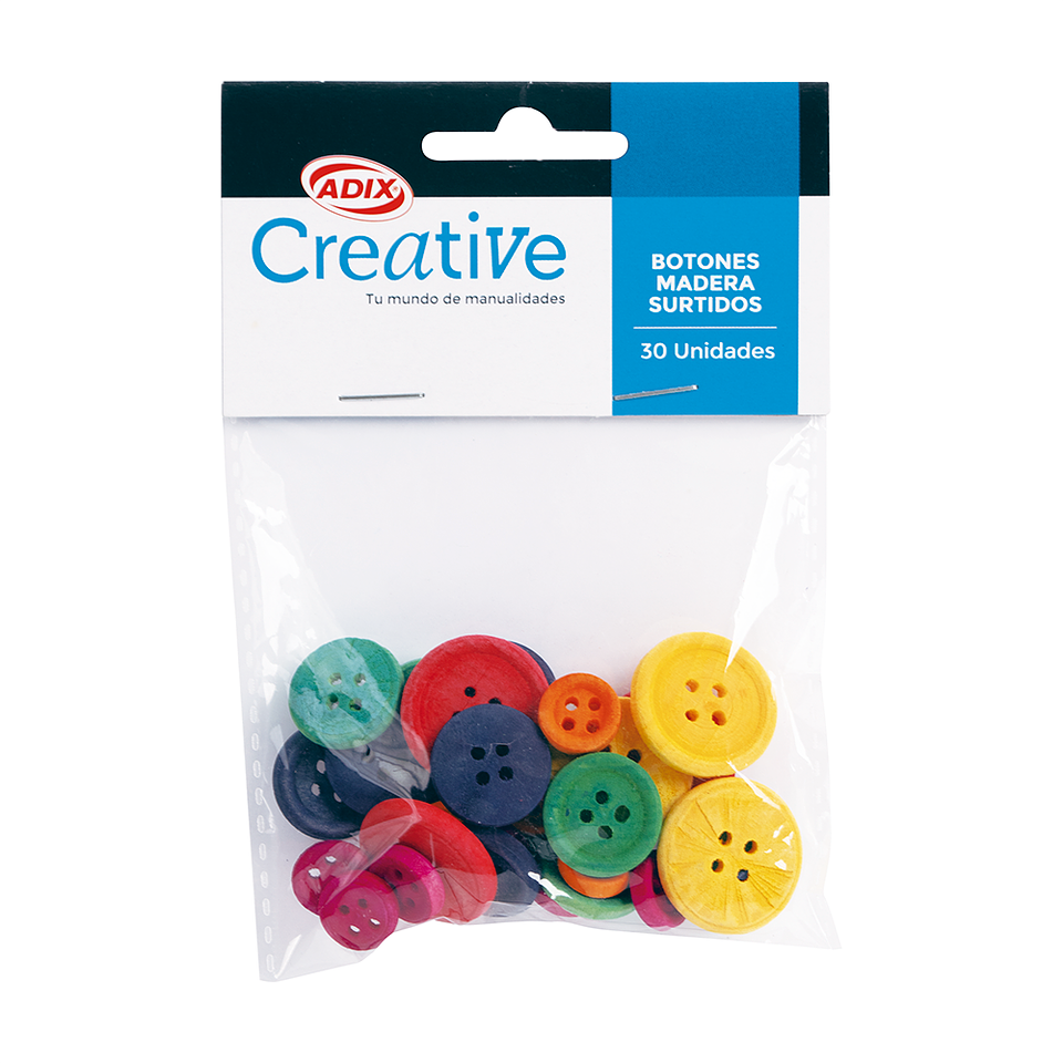 Boton Madera 30 uni Creative 1