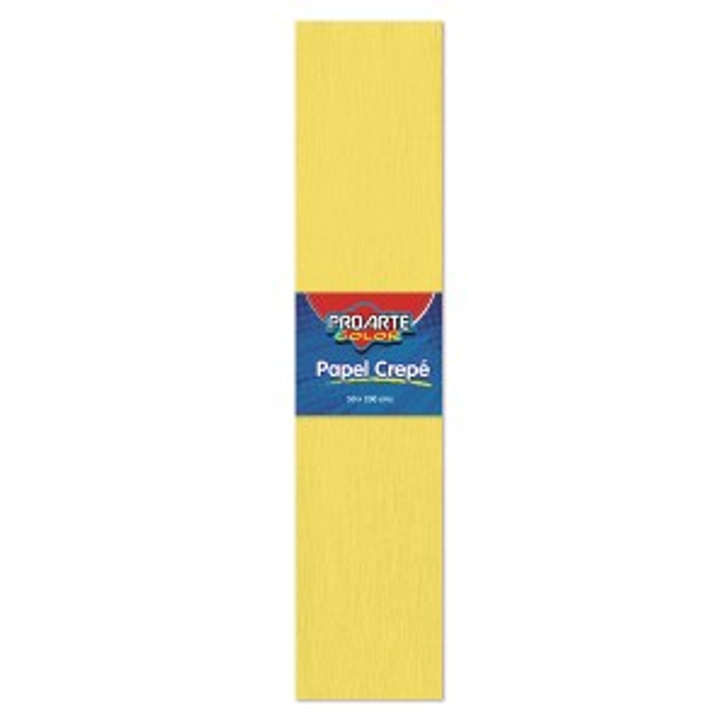 Papel Crepe Proarte 50 X 200 Cms Amarillo Claro 1