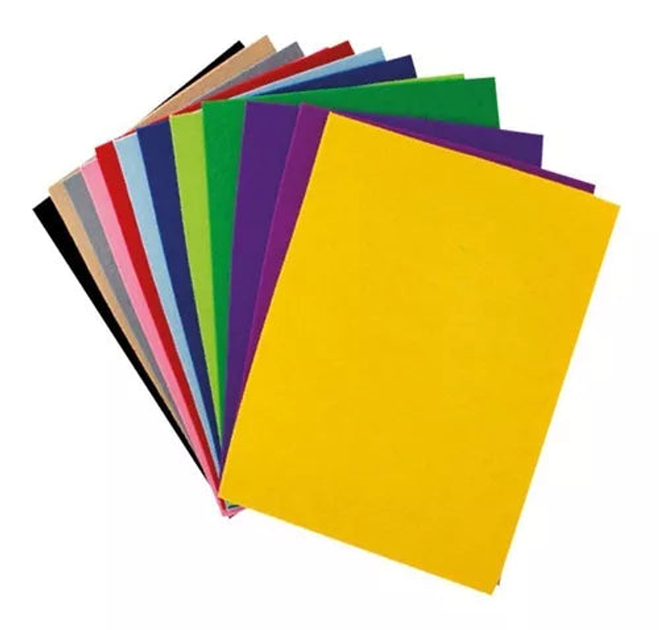 Hoja Papel Fieltro 20X30Cm Color Rojo Uni 1