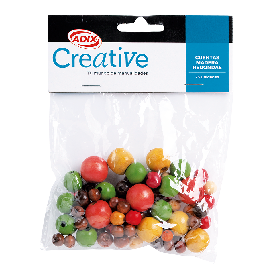 Cuenta Madera Redonda 75U Surtido 01 Creative 1