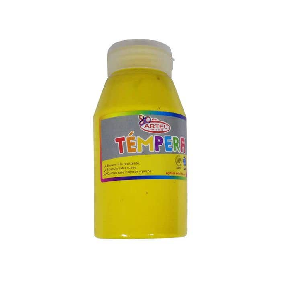 Tempera Frasco 250 ml Amarillo Med 75 Artel 1