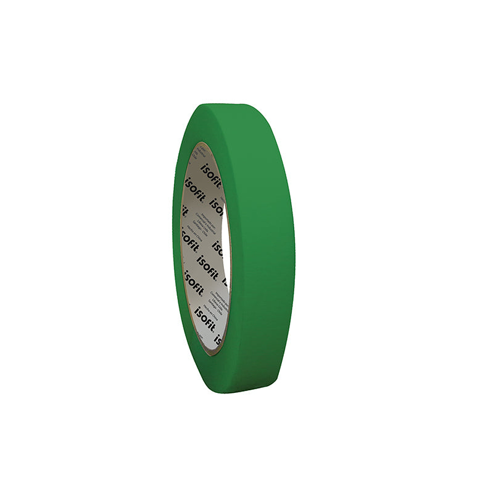 Cinta Masking Tape Pegote 18Mm X 40Mts Verde Isofit  1