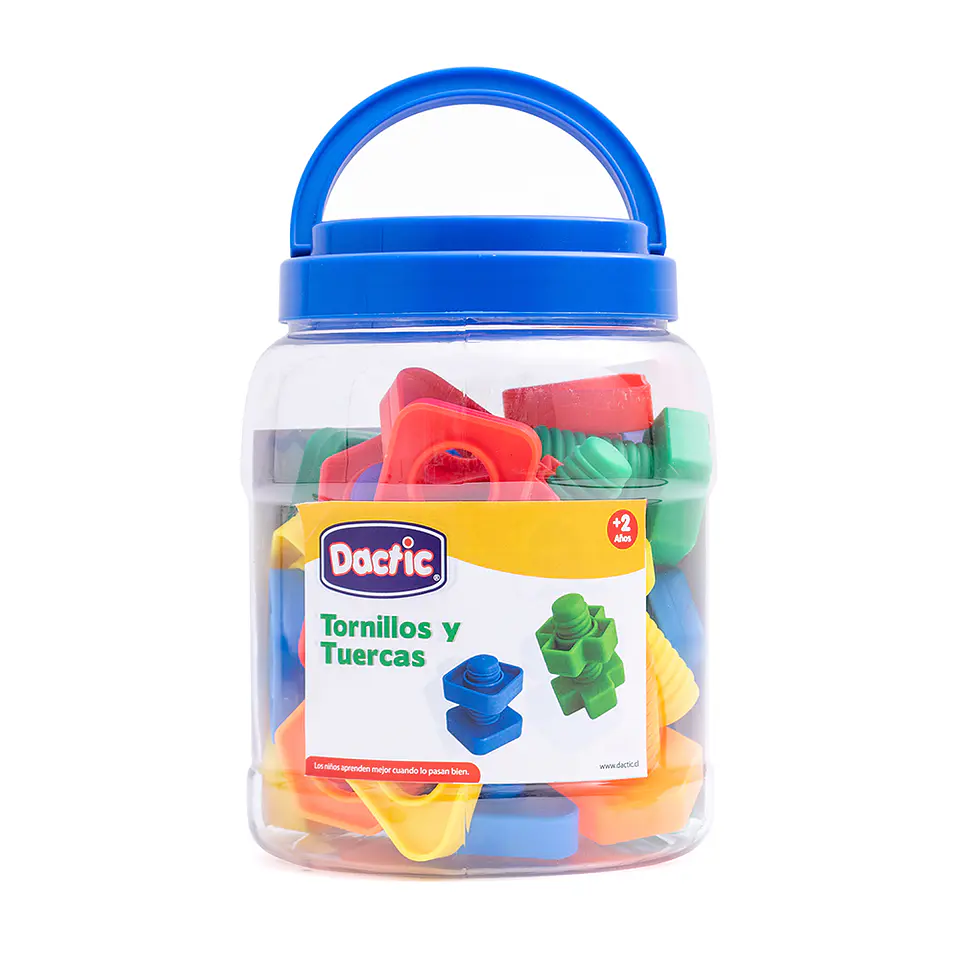 Juego Didactico Tornillo y Tuerca Plástico 32uni Dactic 1